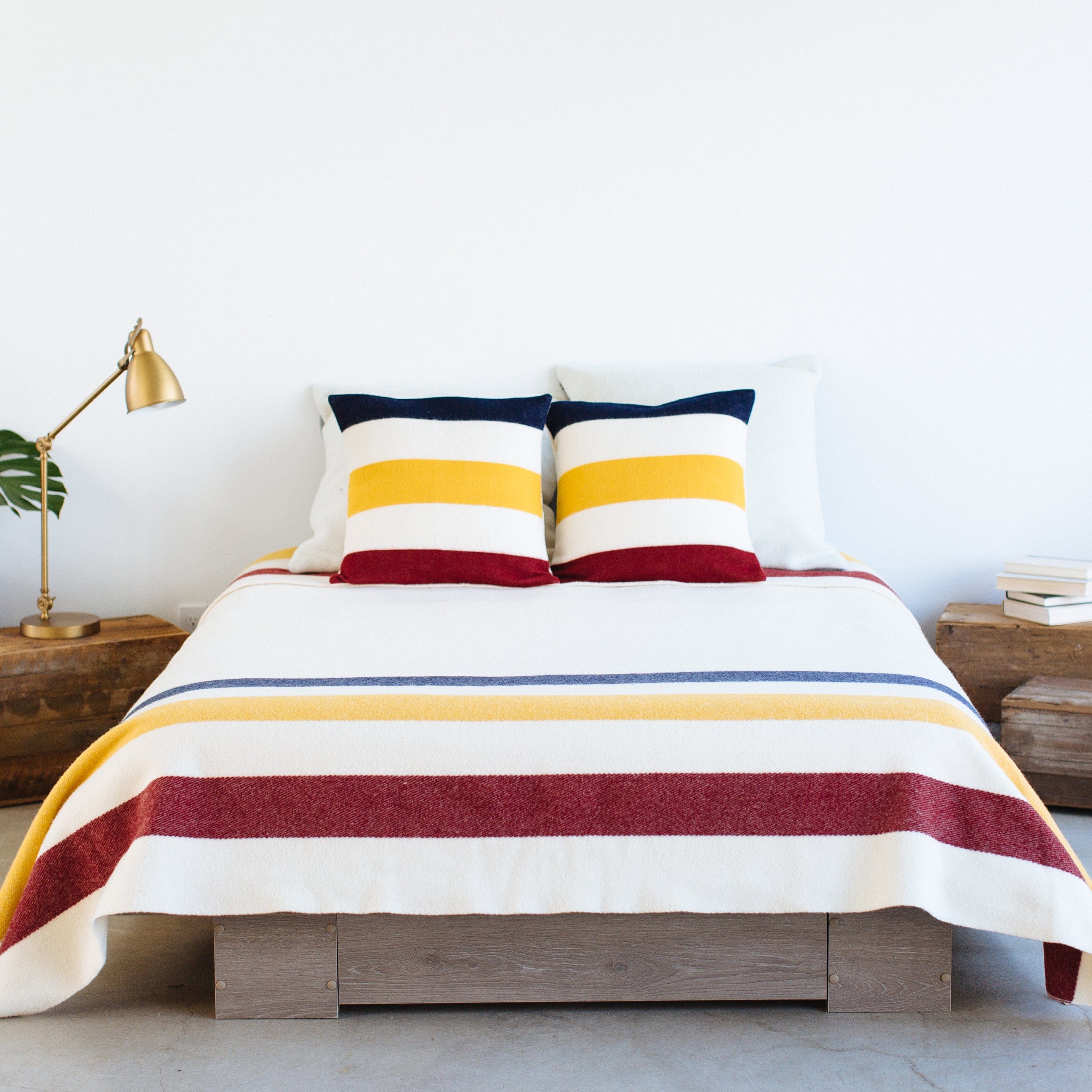 Frontier Wool Blanket active Current Dry clean or hand wash Full Full Price group-gallery King personalization Queen Stripes Twin