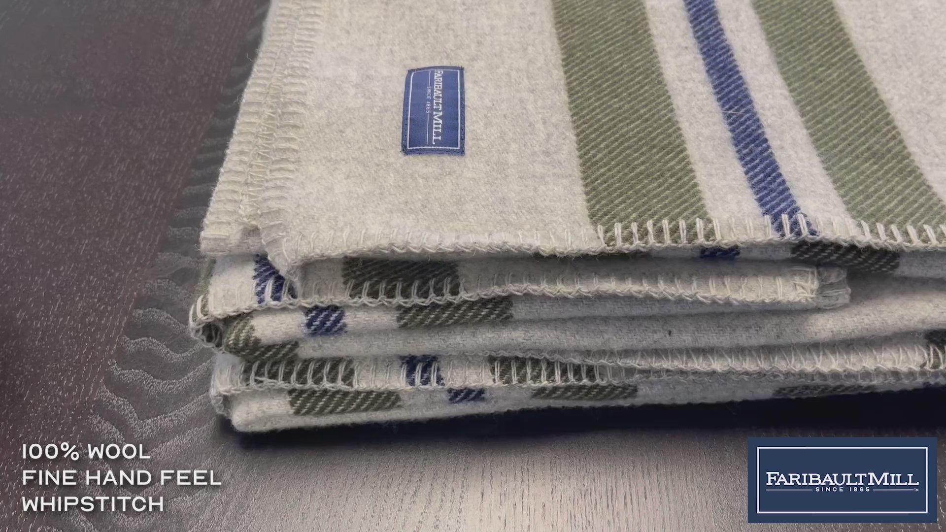 Cabin Wool Throw - Charcoal