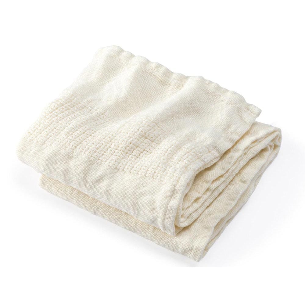 Natural Linen Towel Large Throw Towel Plaid Bath Towels Bath