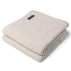Monhegan Cotton Throw Without Fringe - Oyster