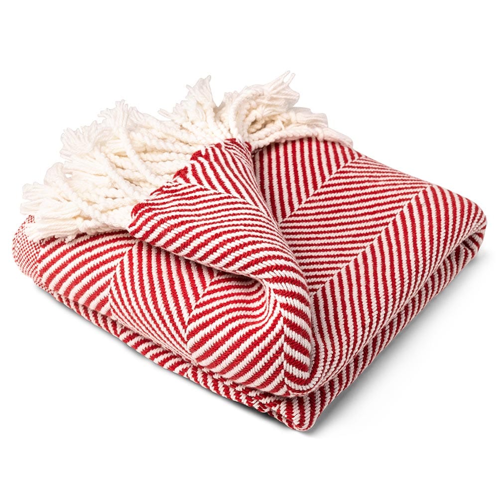 Monhegan Cotton Throw With Fringe active All Throws Best Seller Cotton Throws Current Full Price FWM group-gallery Herringbone Collection Herringbone Throw machine washable personalization Regular Priced Throws