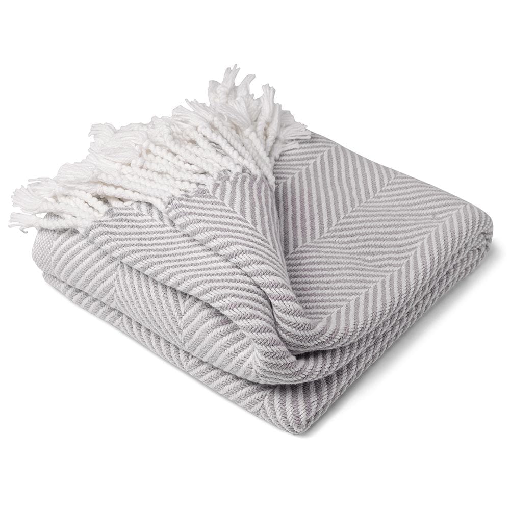 Monhegan Cotton Throw With Fringe active All Throws Best Seller Cotton Throws Current Full Price FWM group-gallery Herringbone Collection Herringbone Throw machine washable personalization Regular Priced Throws