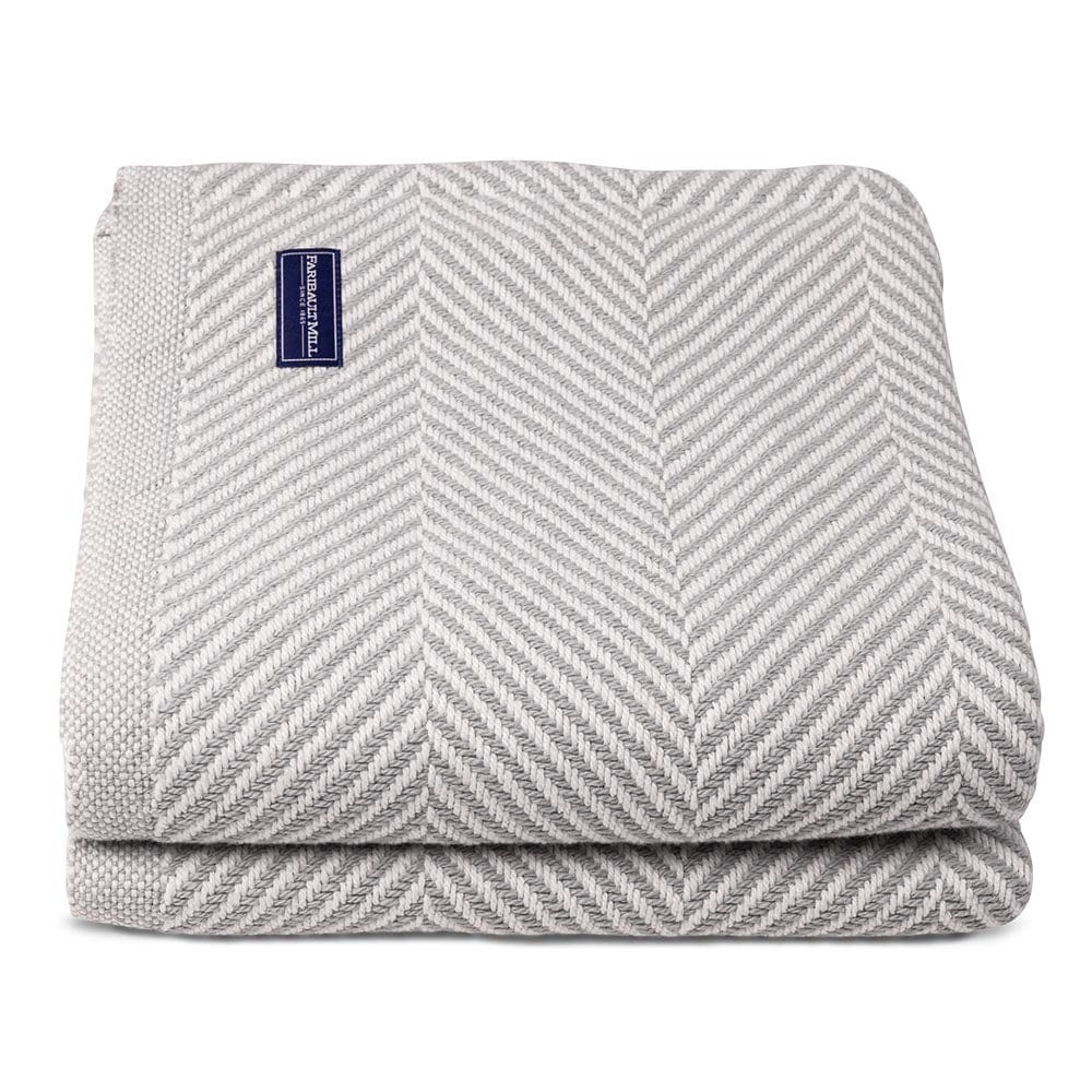 Monhegan Cotton Throw Without Fringe active All Throws Best Seller Cotton Throws Current Full Price FWM group-gallery Herringbone Collection Herringbone Throw machine washable personalization Throws