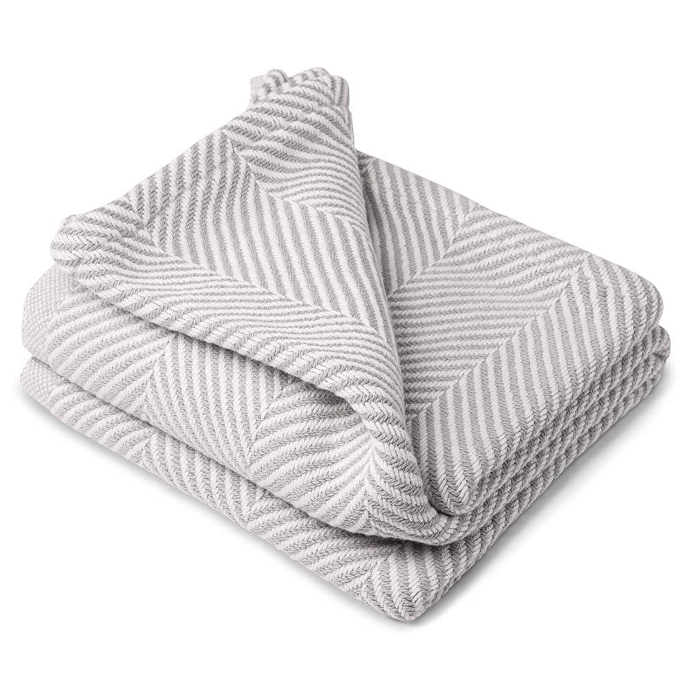 Monhegan Cotton Throw Without Fringe active All Throws Best Seller Cotton Throws Current Full Price FWM group-gallery Herringbone Collection Herringbone Throw machine washable personalization Throws