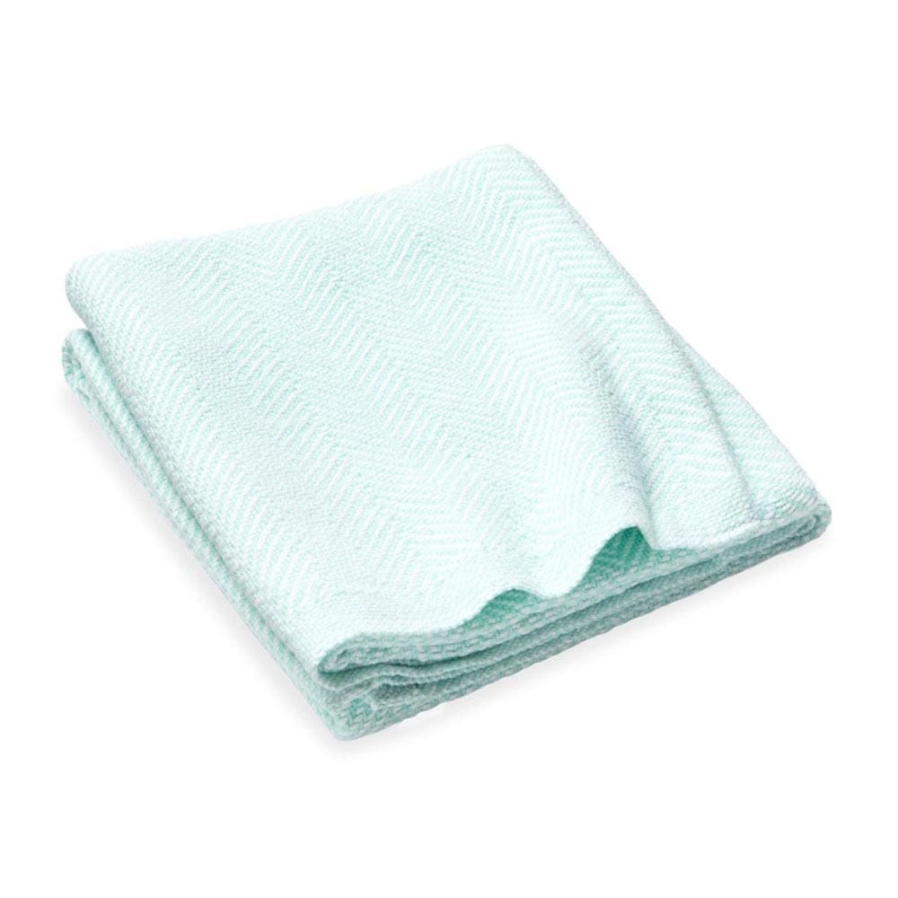 Penobscot Cotton Baby Blanket - Spring Green 36" x 46" active Current Full Price group-gallery machine washable New Lower Price Patterns & Plaids Penobscot Cotton Baby Blanket personalization