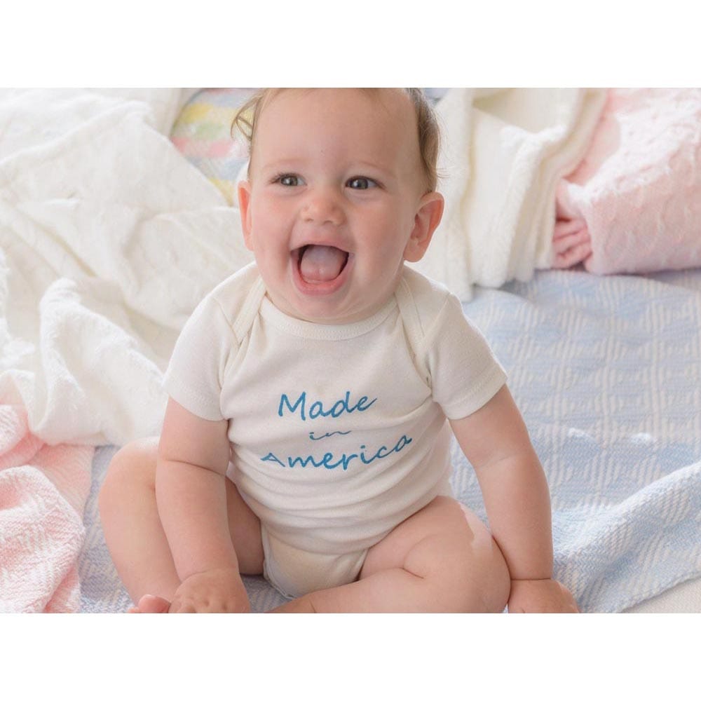 Pogonia Cotton Baby Blanket - Pale Blue active Current Full Price group-gallery machine washable New Lower Price Patterns & Plaids personalization Pogonia Cotton Baby Blanket