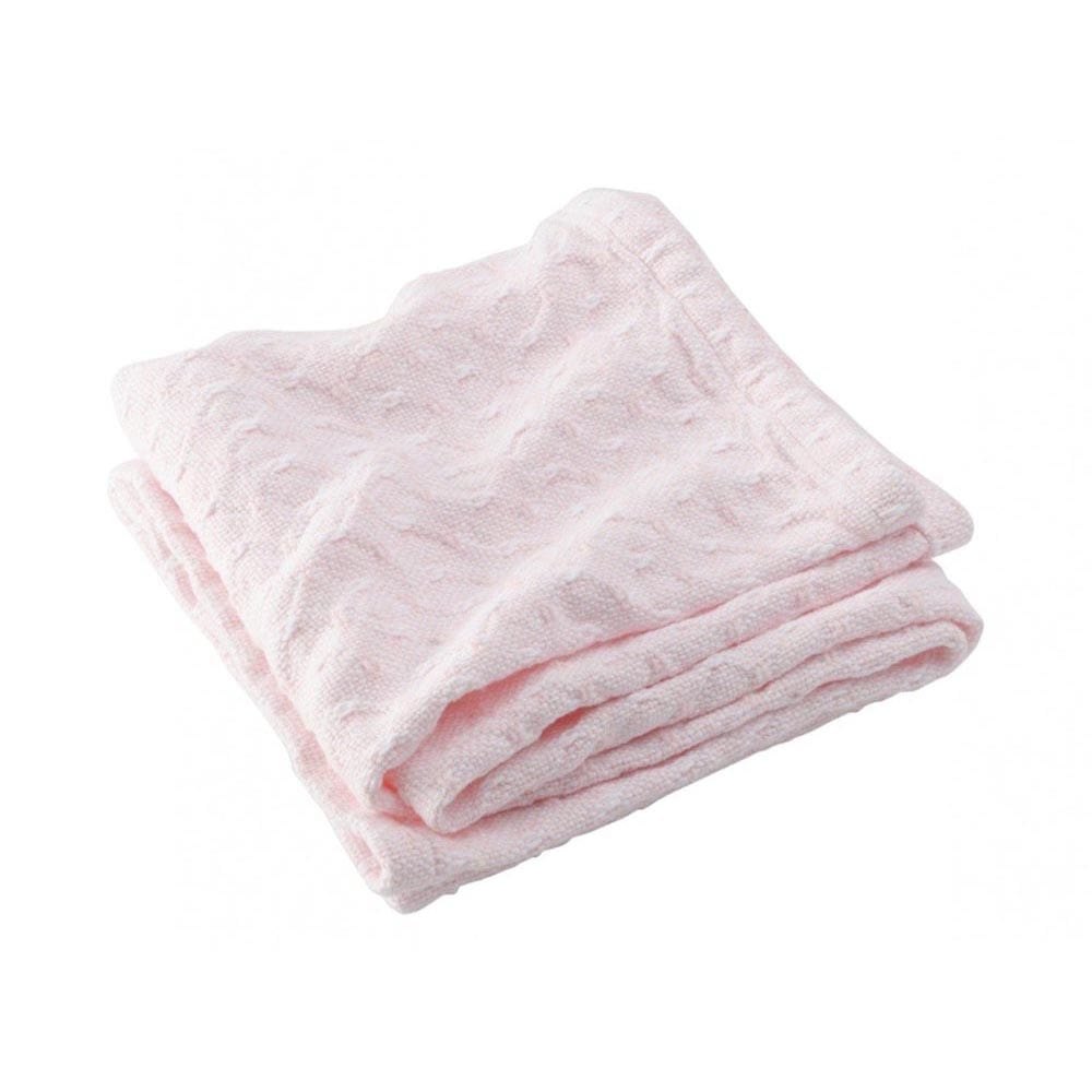 Sandpiper Cotton Baby Blanket - Pale Pink 36" x 46" active Current Full Price group-gallery machine washable New Lower Price personalization Sandpiper Cotton Baby Blanket Solids