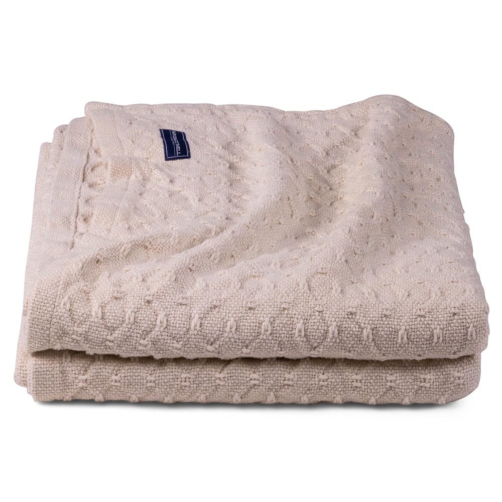 Vanburen Cotton Blanket - Natural active Current Full group-gallery King machine washable Queen Solids Twin Vanburen Cotton Blanket
