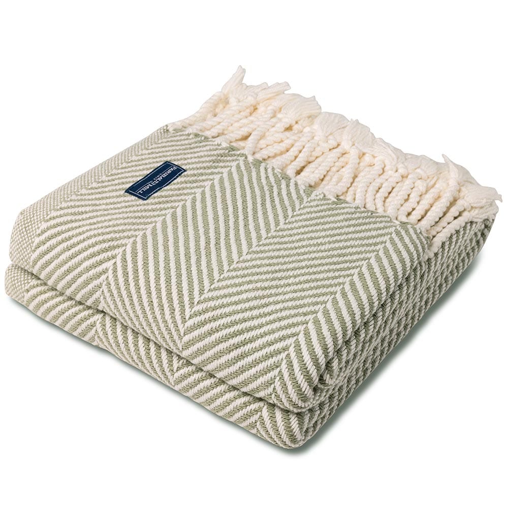 Monhegan Cotton Throw With Fringe - Tea 48" x 70" plus fringe active All Throws Best Seller Cotton Throws Current FWM group-gallery Herringbone Collection Herringbone Throw machine washable Monhegan Cotton Throw With Fringe personalization Regular Priced Throws