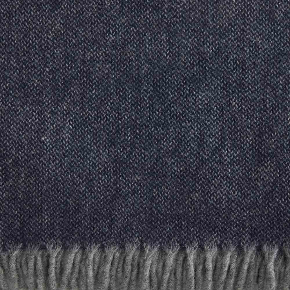Factory Second Ashby Twill Wool Throw - Navy active Factory Second Ashby Twill Wool Throw machine washable Solids