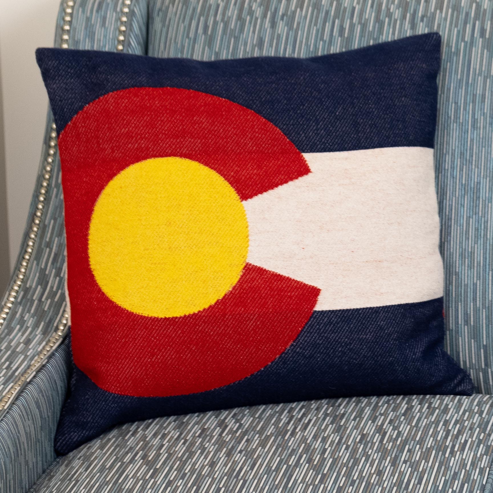 Colorado Flag Wool Pillow Case active Current Dry clean or hand wash Sale