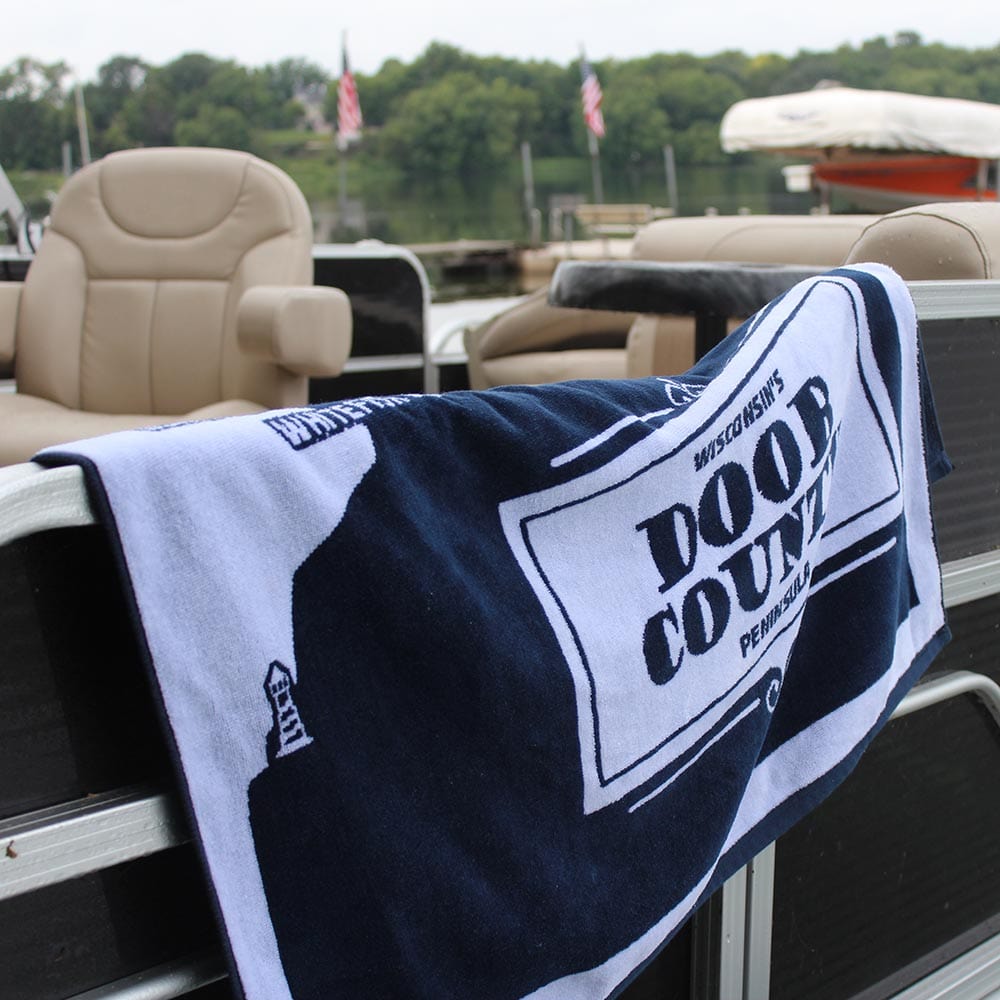 Door County Map Towel active Current machine washable Towel