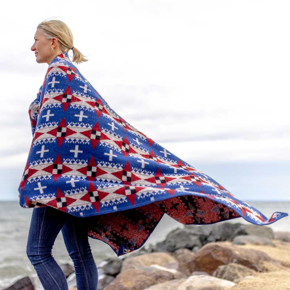 Dyani White Hawk "Guided" Wool Throw active Artist Collection Current Dry clean or hand wash Dyani White Hawk Wool Throw Full Price