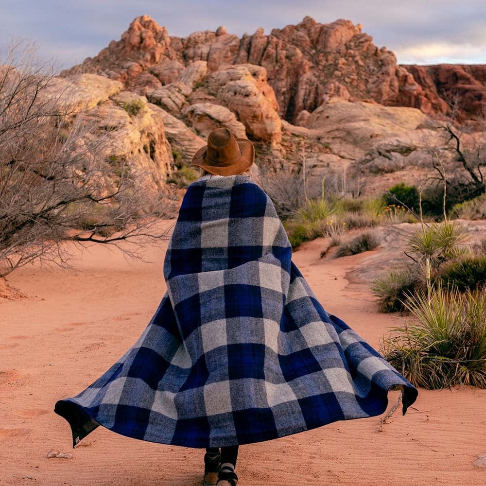 Factory Second North Shore Wool Blanket active Factory Second North Shore Wool Blanket King machine washable Patterns & Plaids Queen Twin