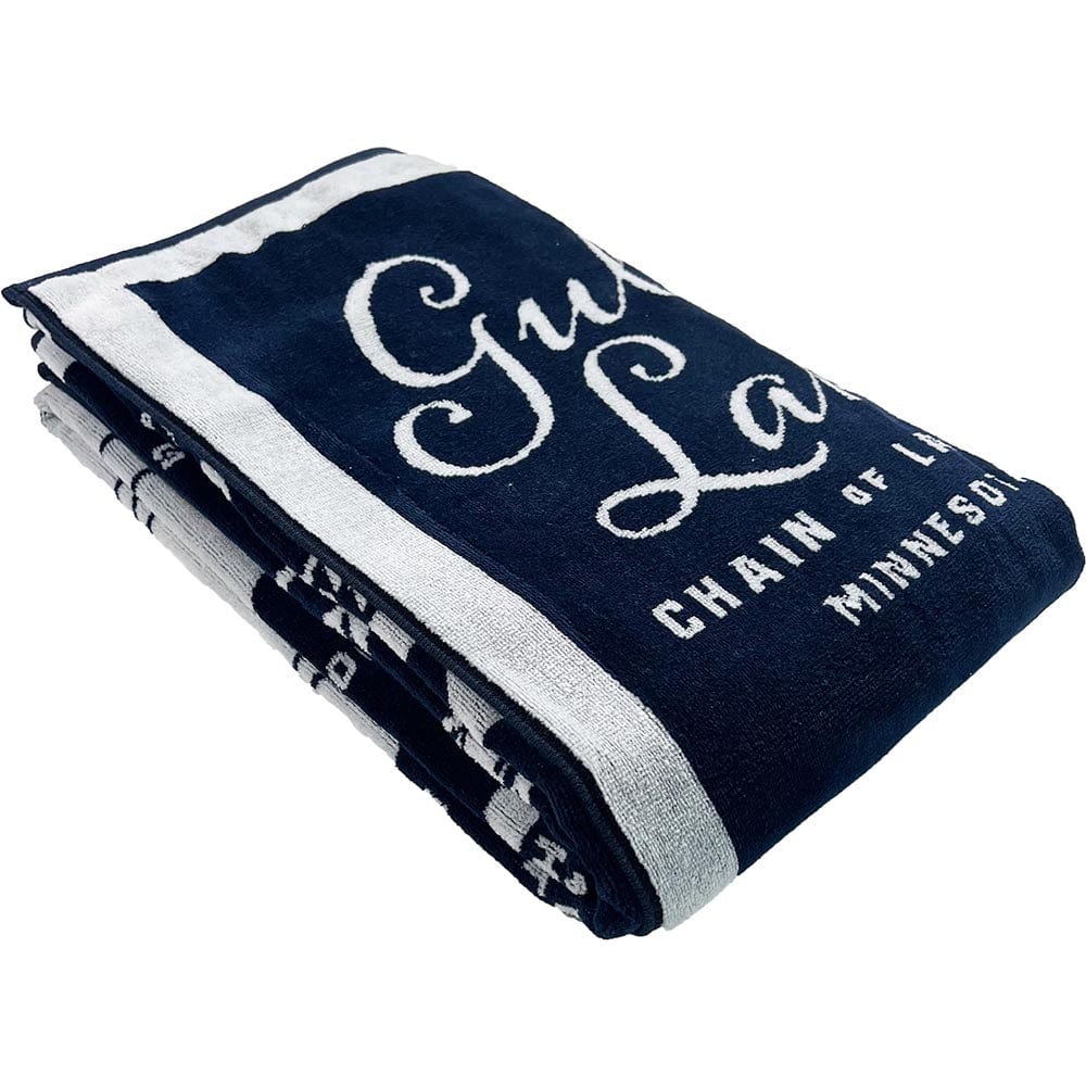 Gull Lake Map Towel active Current machine washable Sale
