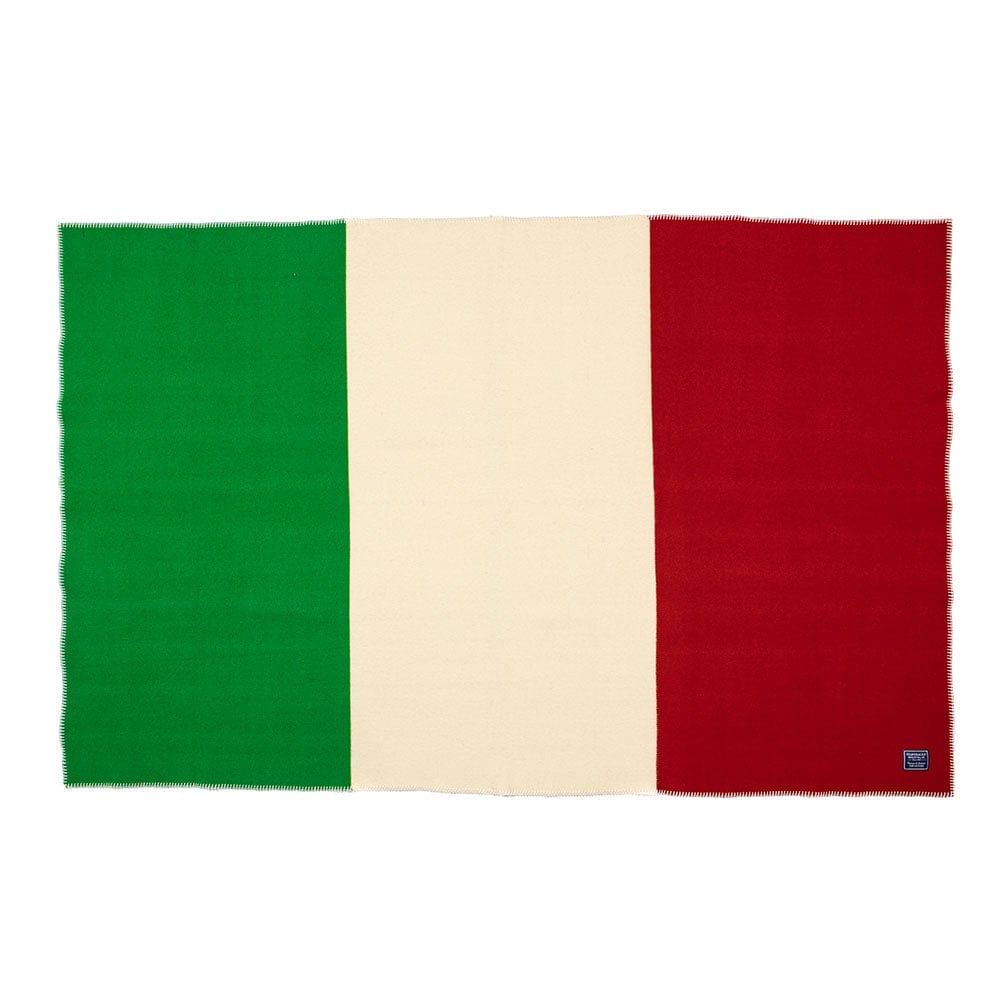 Color Variation Factory Second Italian Flag Wool Throw Italian Flag active Dry clean or hand wash