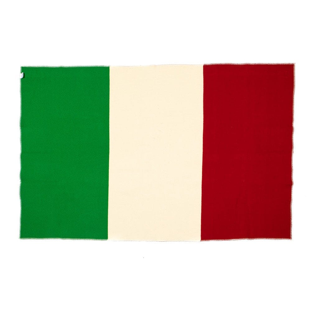 Color Variation Factory Second Italian Flag Wool Throw active Dry clean or hand wash
