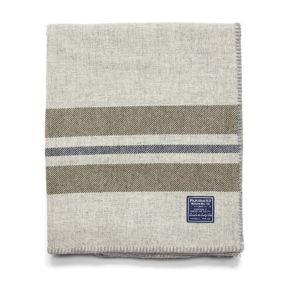 Factory Second Cabin Wool Blanket Smoke