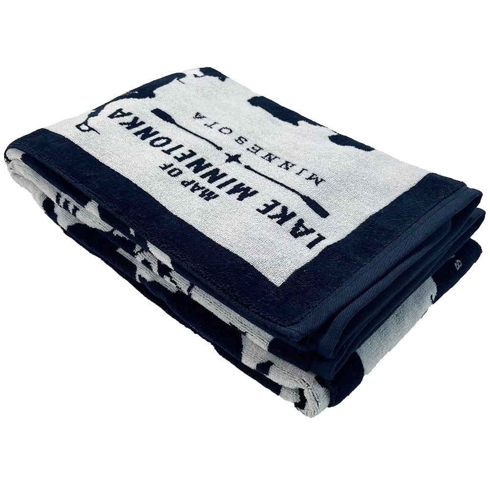 Lake Minnetonka Map Towel active Current machine washable New Lower Price Sale