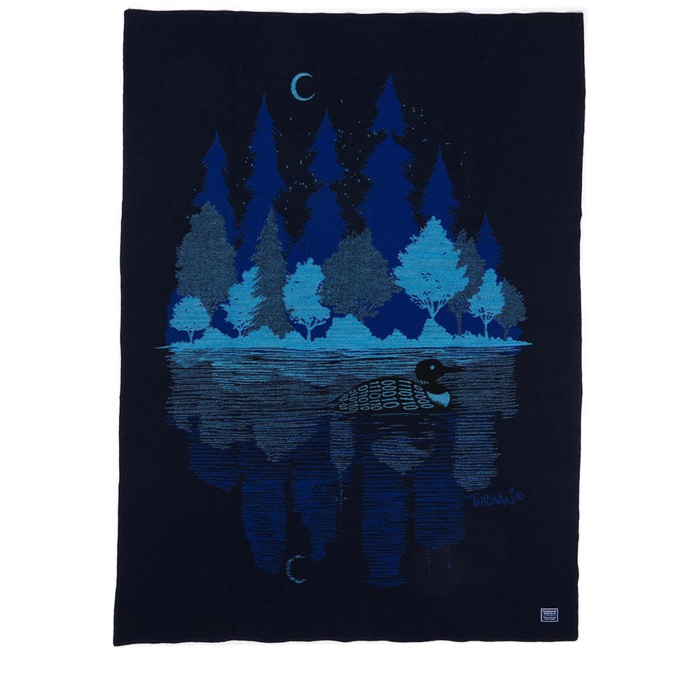 Adam Turman Loon Throw 48" x 68" active Adam Turman Wool Throw Artist Collection Current Dry clean or hand wash Full Price personalization