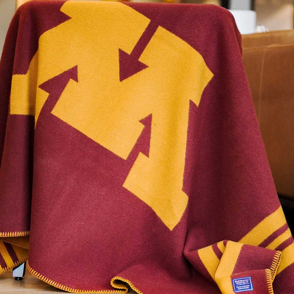 University of Minnesota Throw active Current Dry clean or hand wash Full Price Patterns & Plaids personalization