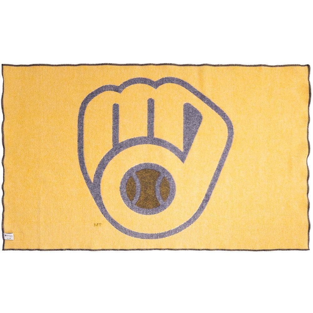 Milwaukee Brewers Wool Throw active Current Dry clean or hand wash Full Price MLB New Lower Price personalization
