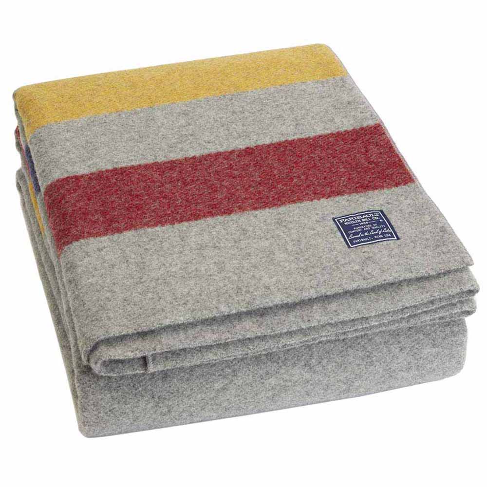 Factory Second Frontier Wool Blanket - Gray active Dry clean or hand wash Factory Second Frontier Wool Blanket Queen