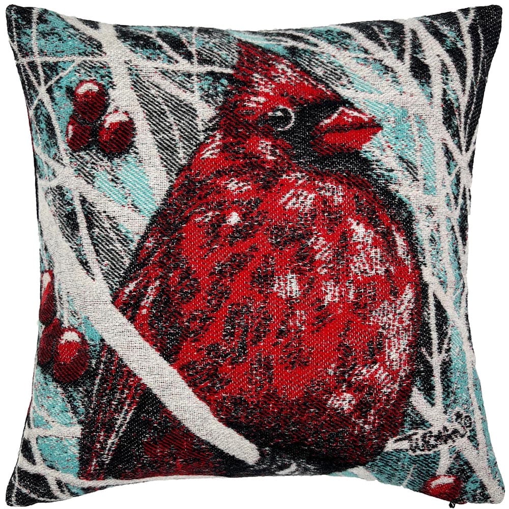 Adam Turman Red Cardinal Pillow Case Red Cardinal active Artist Collection Current Dry clean or hand wash Sale