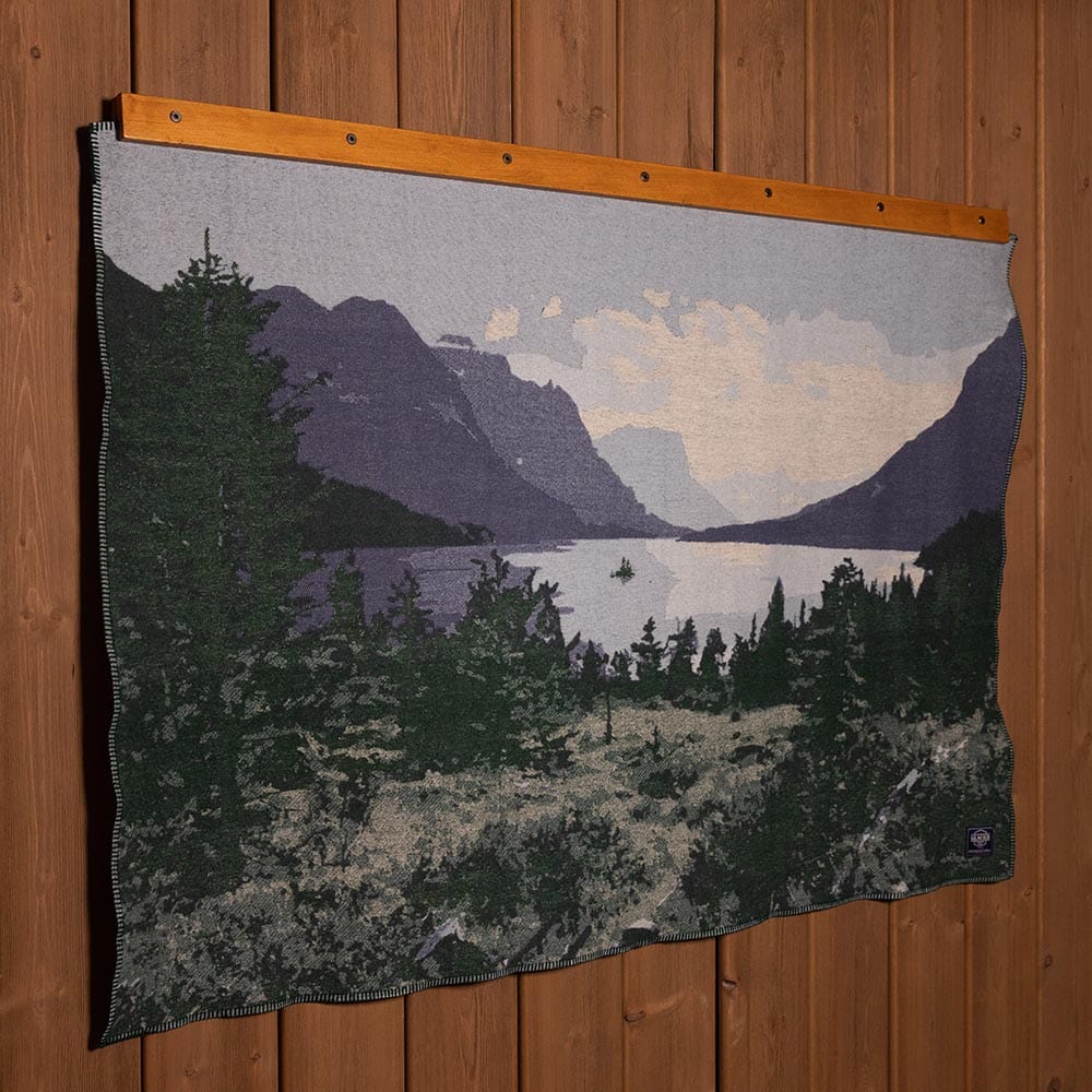 Glacier National Park Wool Throw active Current Dry clean or hand wash Full Price