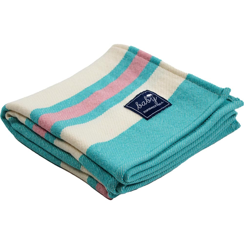Cabin Wool Baby Blanket Teal active group-gallery machine washable