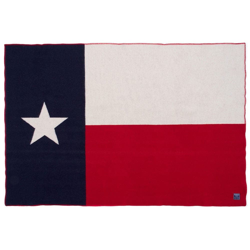 Texas Flag Wool Throw - 42" x 65"