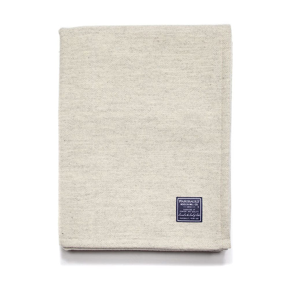 Factory Second Lakefront Wool Blanket - Natural Lakefront Natural active Solids