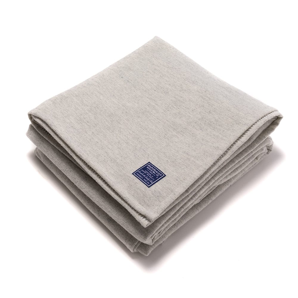 Factory Second Lakefront Wool Blanket - Natural active Solids